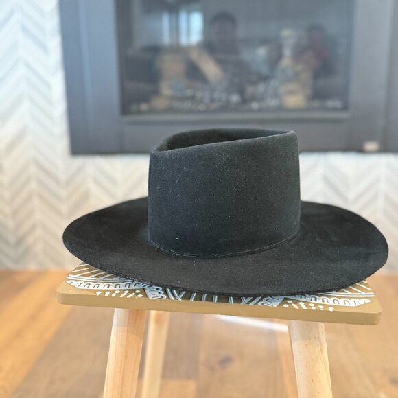 Vintage Resistol 4X Beaver Cowboy Hat – Black – Boot Town Western – Size 7 1/4 main image 10